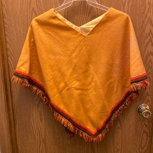 Orange poncho 1970s